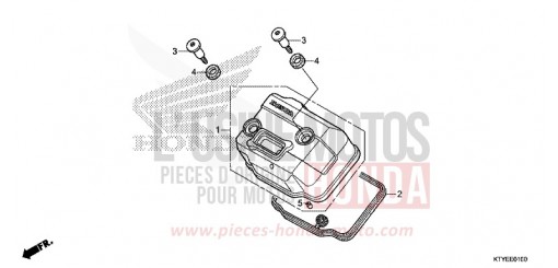 COUVERCLE DE CULASSE CBR125RTF de 2015